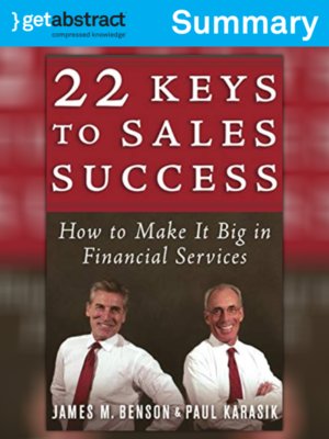 cover image of 22 Keys to Sales Success (Summary)